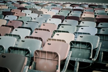 Retro stadyum koltukları