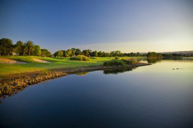 Golf Sahası ve arabaları