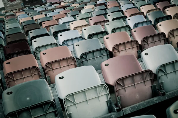 Sedili dello stadio retrò — Foto Stock