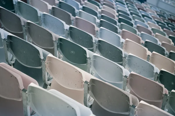 Retro stadionu sedačky — Stock fotografie