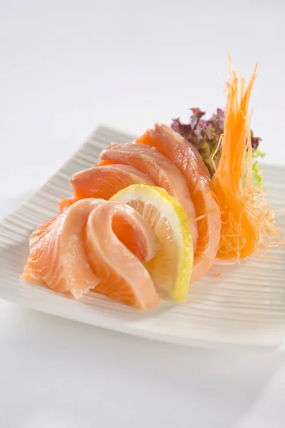 Salmon Sashimi plate — Stock Photo, Image