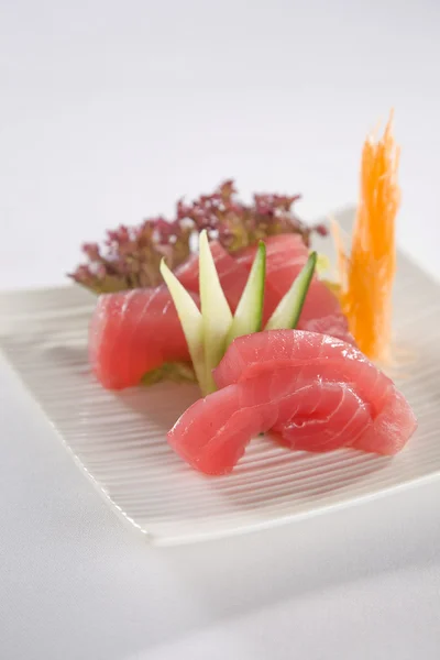 Placa de atum Sashimi — Fotografia de Stock