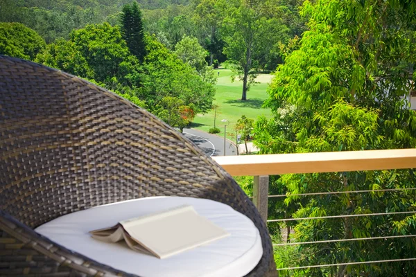 Utsikt över golfbanan från resort — Stockfoto