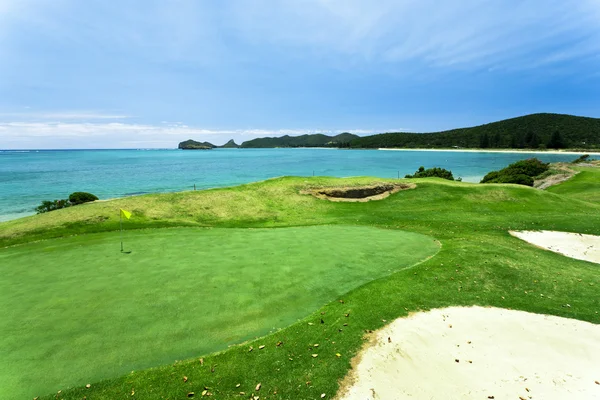 Golf Course by the Sea — Stock Photo, Image