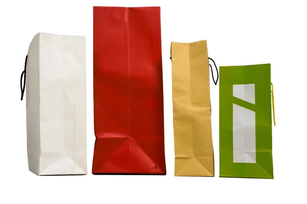 Vier boodschappentassen — Stockfoto