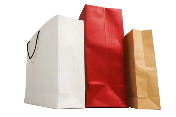 Drie shopping tassen — Stockfoto