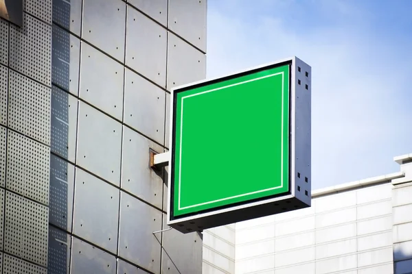 Grön tomt tecken — Stockfoto