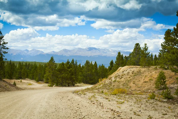4 x 4 Road in Colorado at stormy weather — Stock Photo, Image