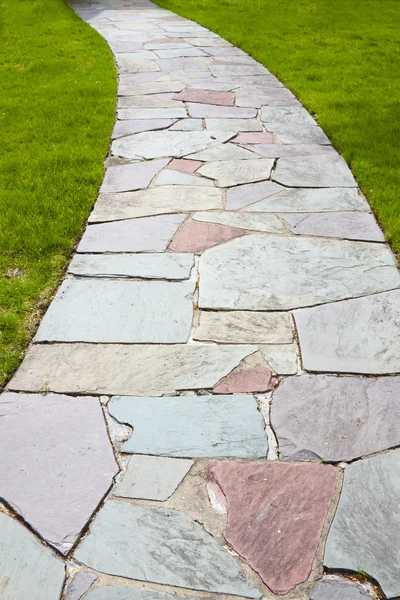 Kamień kolor chodnik — Zdjęcie stockowe