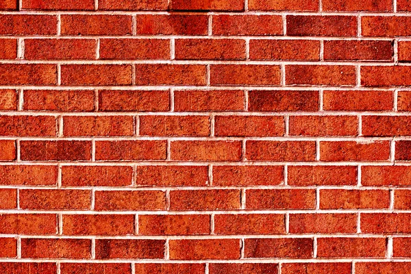 Urbaner Hintergrund (Red Brick Wall Texture)) — Stockfoto