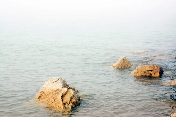 Shore in the fog — Stock Photo, Image