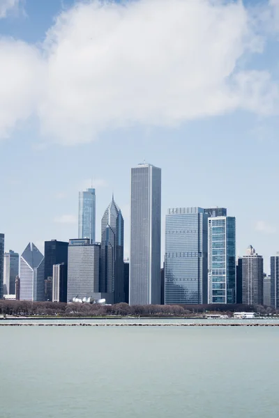 Uitzicht op downtown chicago — Stockfoto