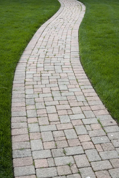 Brick Color Walkway — Stock Photo, Image