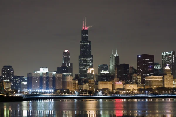 Chicago at Night — Stock Photo, Image