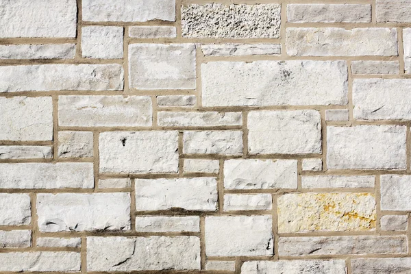 Texture et fond blanc de mur de brique — Photo