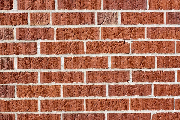 Красный BrickWall текстура и фон — стоковое фото