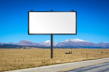 colorado ülkede yol ile billboard