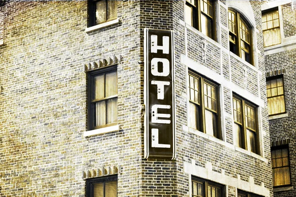 Design de imagem vintage - Hotel — Fotografia de Stock
