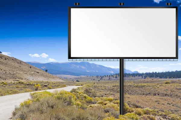 Billboard on country road — Stock Photo, Image