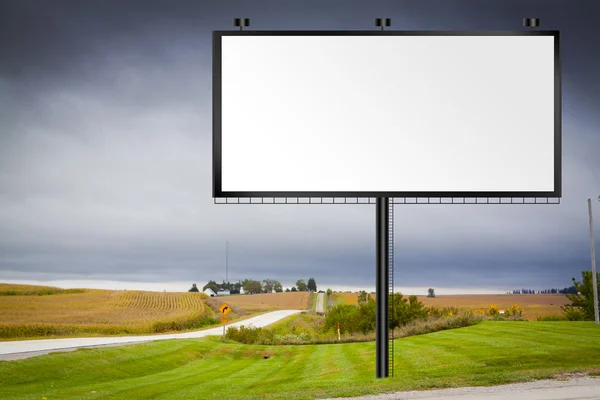 Ilustración: Big Tall Billboard en la carretera — Foto de Stock