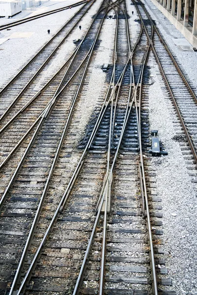 เส้นทางรถไฟ — ภาพถ่ายสต็อก