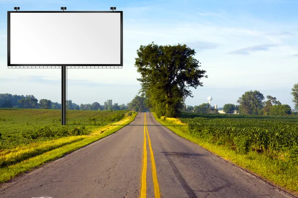 Billboard na estrada americana — Fotografia de Stock