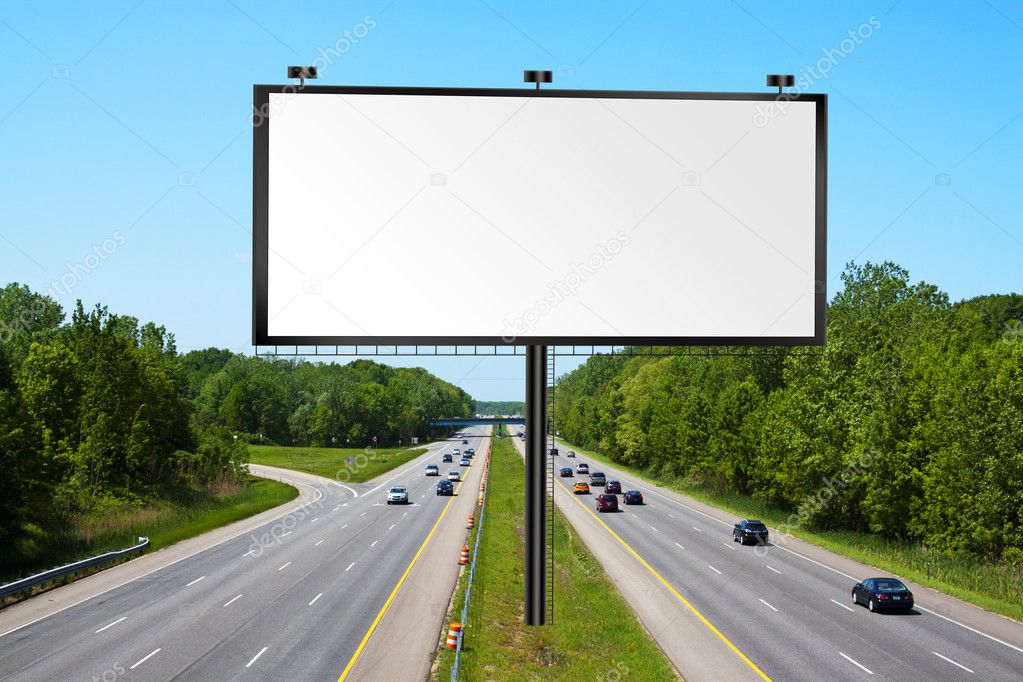 Billboard on american tollway