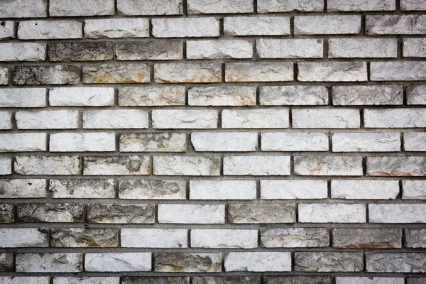 Bílá stará cihlová zeď — Stock fotografie
