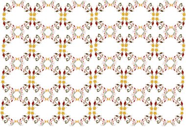 vektör retro çiçek desenli