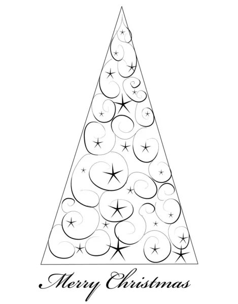 Різдвяна ялинка декоративний абстракційний фон — стоковий вектор