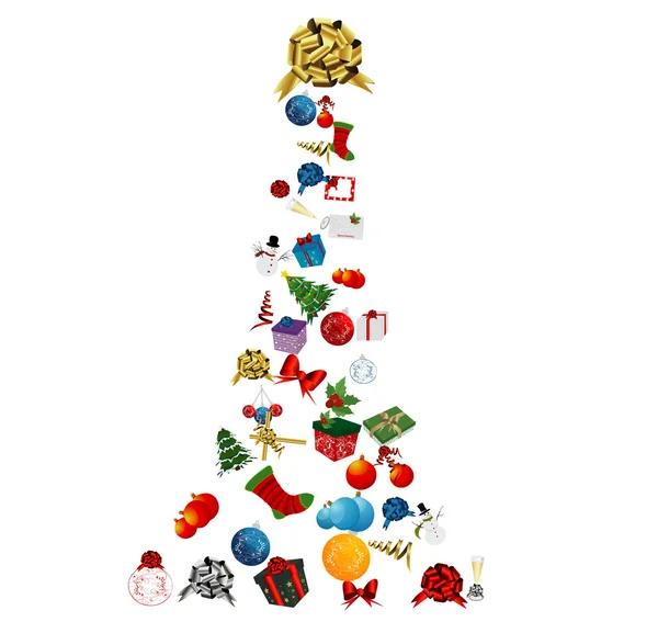 Noel ağacı simgesi seti — Stok Vektör