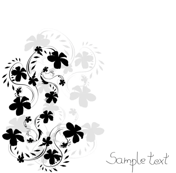 Floral silhouette, element for design — Stock Vector