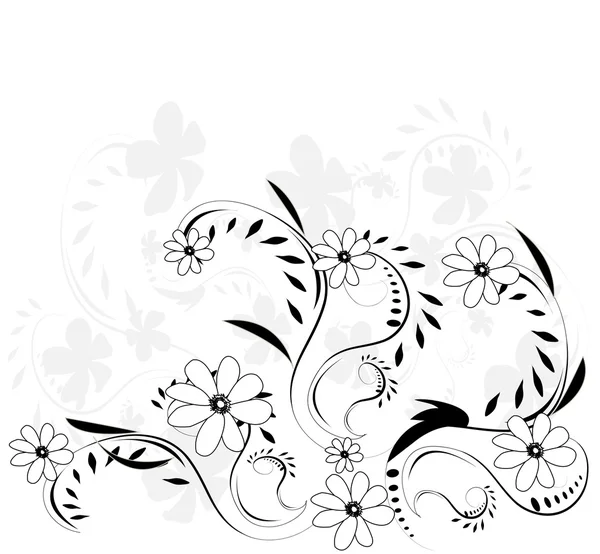 Decorativo sfondo fiore — Vettoriale Stock