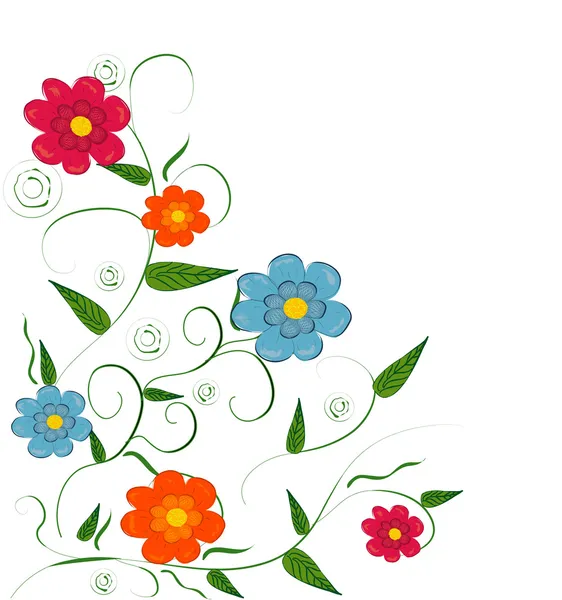 Ajándék kártyát. virág rajzolatú háttér — Stock Vector