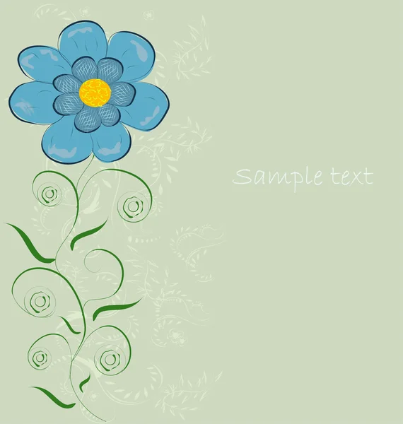 ギフトカード。花柄のデザインの背景 — ストックベクタ