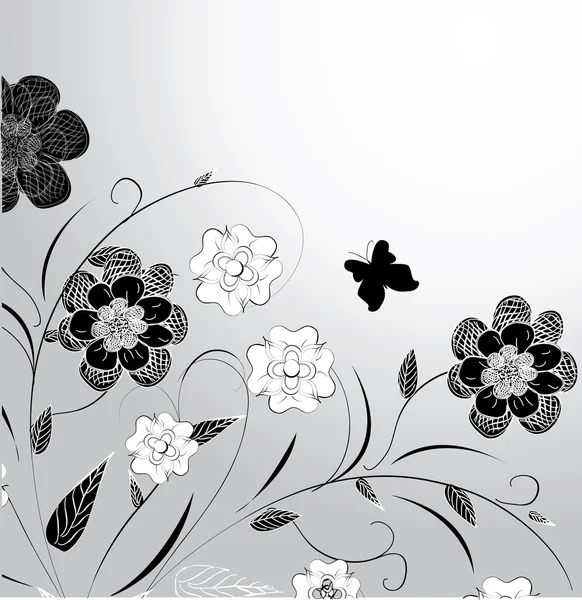 Diseño floral — Vector de stock
