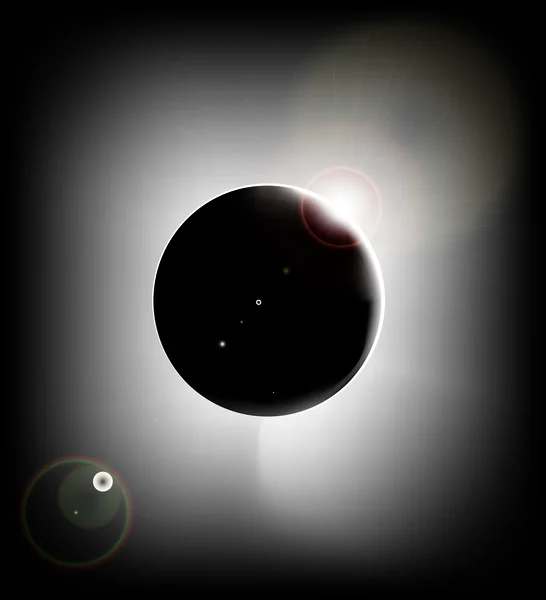 Soluppgång över planetjorden, sett från rymden — Stock vektor