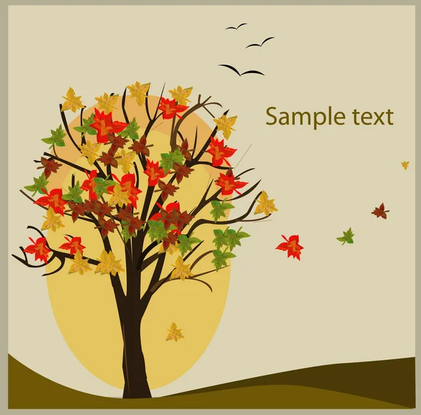 Dekorative Herbst Hintergrund — Stockvektor
