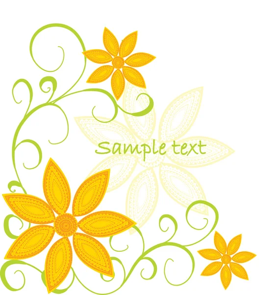 Colored floral background — Stock Vector