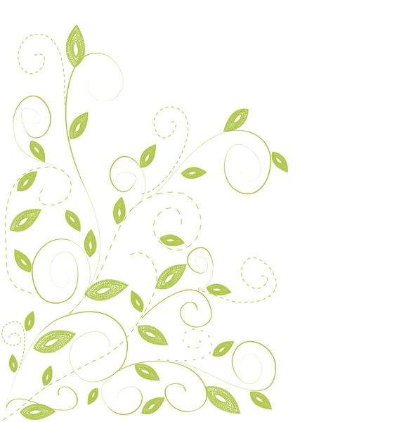 緑の葉。ベクトル — ストックベクタ