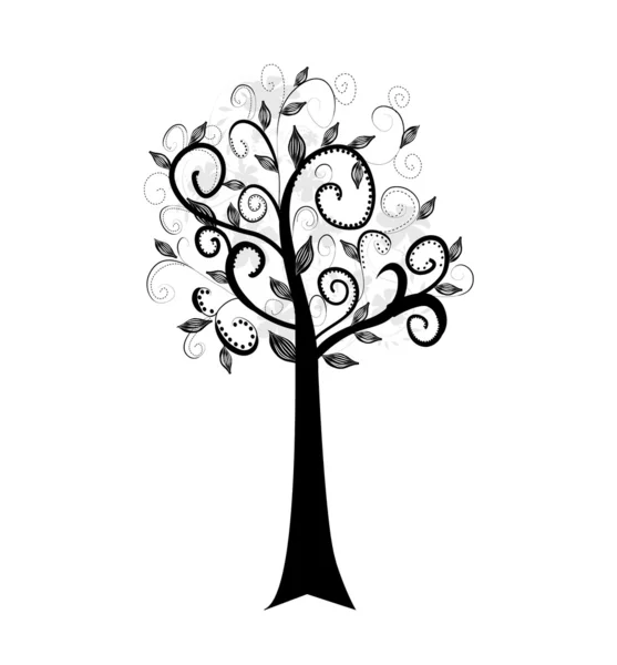 Τέχνη δέντρο όμορφο — Διανυσματικό Αρχείο