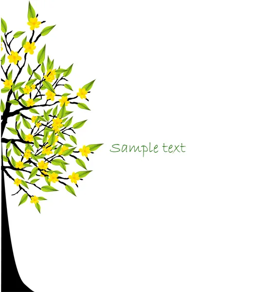 Resumen detallado eco árbol vector ilustración — Vector de stock