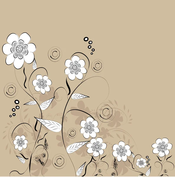 Dekorativ blomma bakgrund — Stock vektor