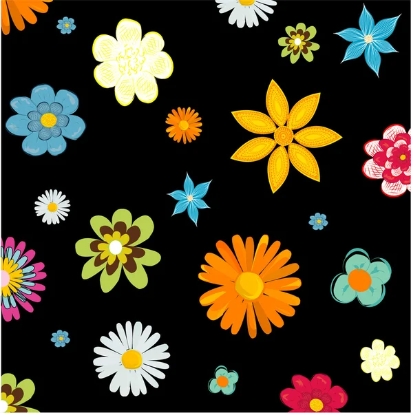 Fondo floral abstracto, ilustración vectorial — Vector de stock