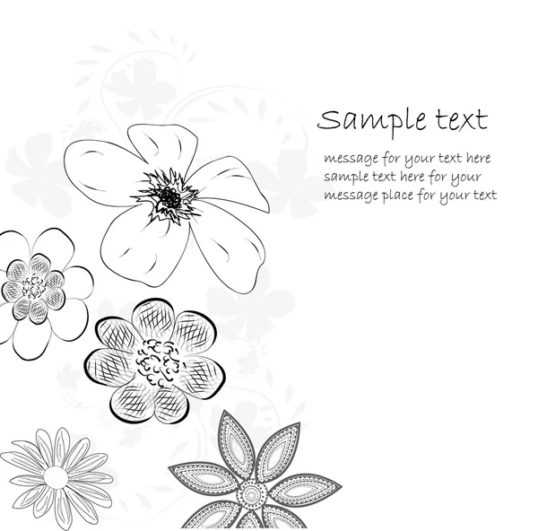 Blomsterdesign — Stock vektor