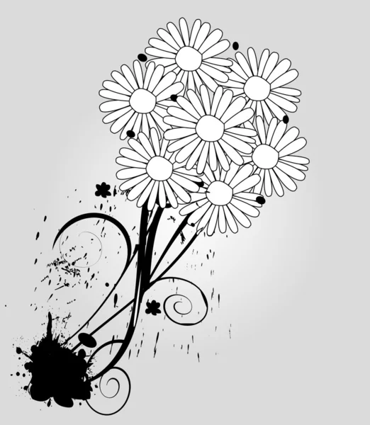 明るい花束のベクトル イラスト — ストックベクタ