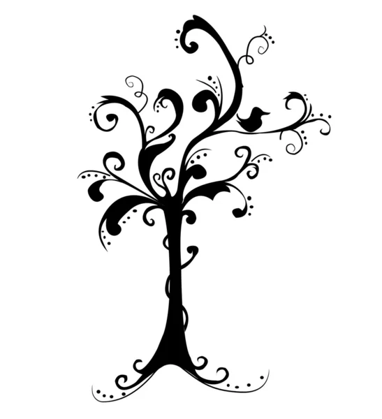 Árvore de arte bonita — Vetor de Stock