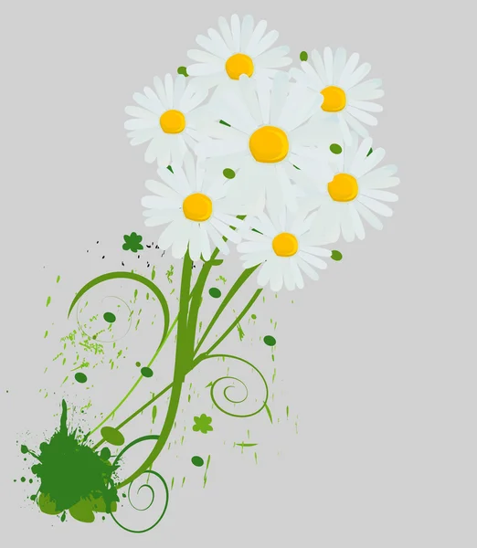 Vector illustration of bright bouquet — Stock Vector