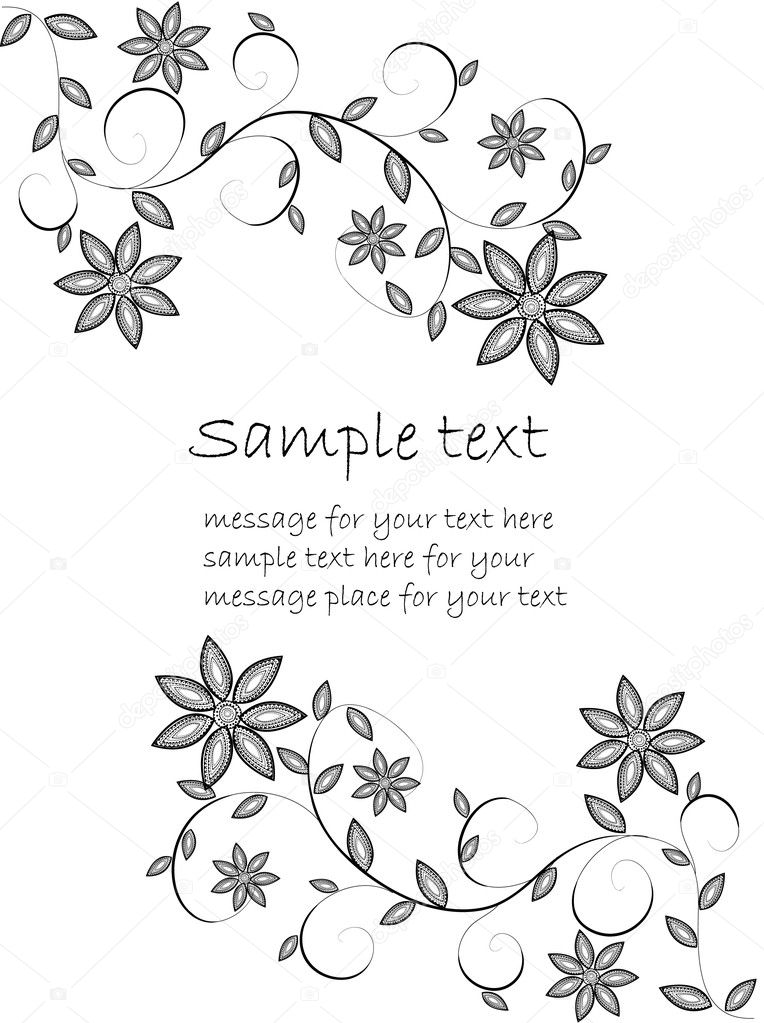 Floral card Stock Vector by ©joinanita 5797100