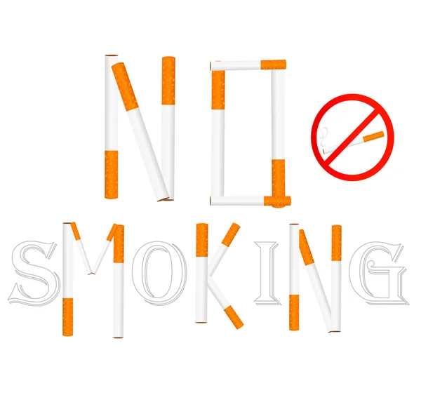 stock vector No smoking sign. Vector illustration.